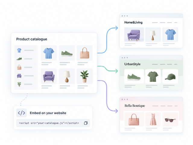 A catalogue presented on several websites